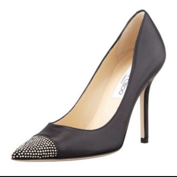 black pumps with silver studs